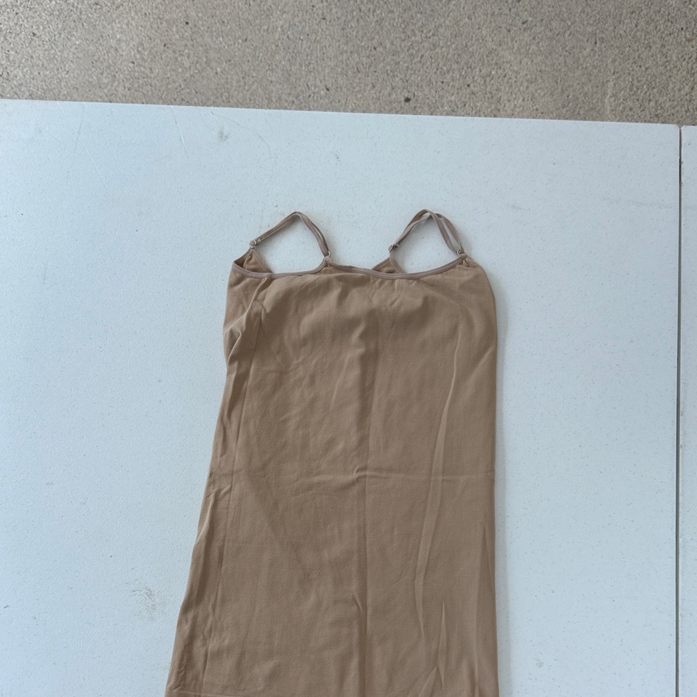 Tan Spaghetti Strap Dress